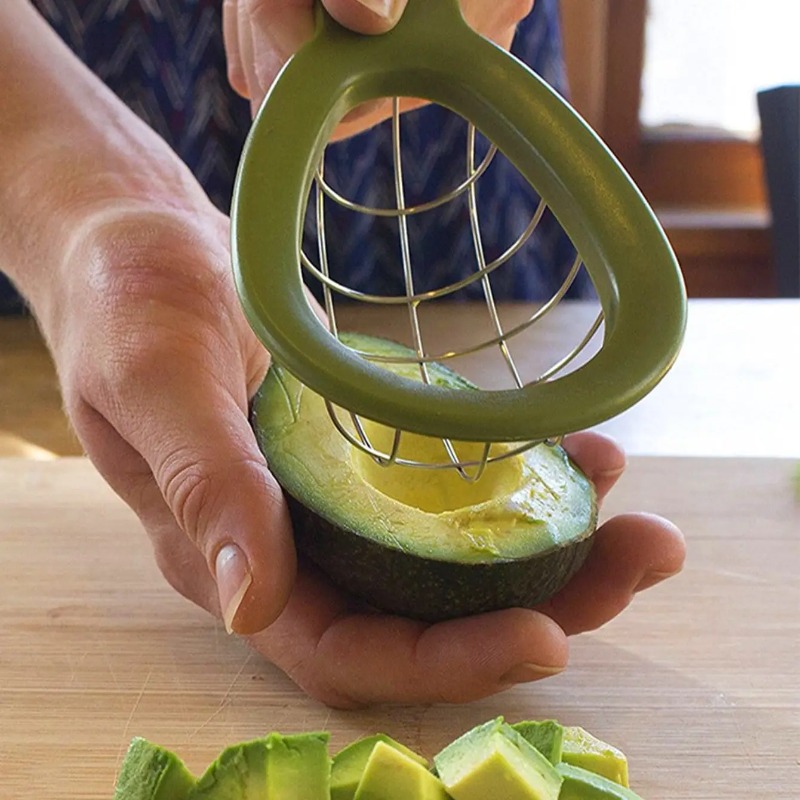 Avocado Slicer Tool - ที่ตัดและคว้านอะโวคาโด 1 ชิ้น ที่ตัดกีวี มีดอะโวคาโดอเนกประสงค์ ที่ตัดอะโวคาโดแบบสร้างสรรค์