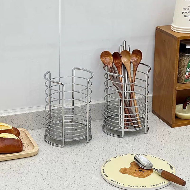 Kitchen Utensil Holder - ที่วางอุปกรณ์ครัว ที่เก็บช้อนส้อมตะเกียบ ที่คว่ำจาน ชั้นวางเก็บของบนโต๊ะ