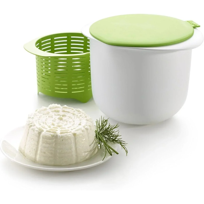 Kitchen Gadgets Recipes - เครื่องทำชีสซิลิโคน DIY สำหรับไมโครเวฟ เครื่องทำชีสสด ถังกรองน้ำนมชีส อุปกรณ์ทำชีส