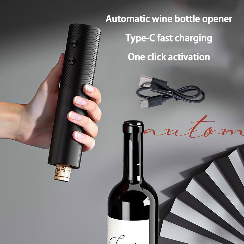Kitchen Gadgets Smart - ที่เปิดขวดไวน์อัตโนมัติ USB ชาร์จไฟฟ้าไวน์ Corkscrew เปิด One-Click