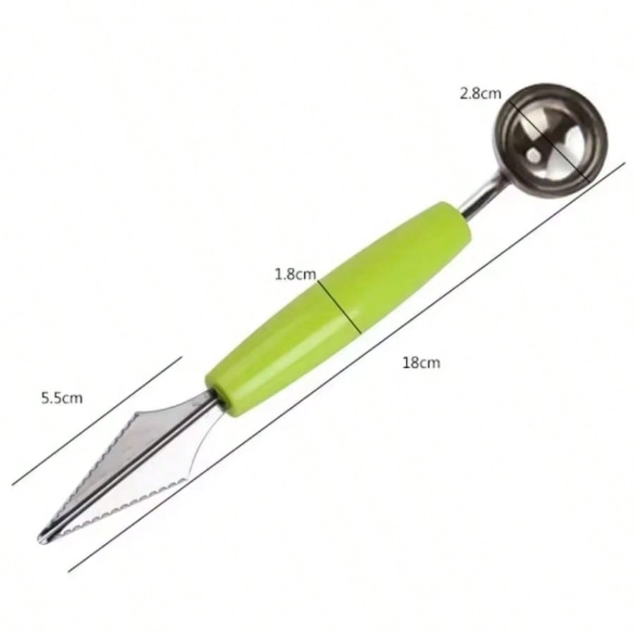 Kitchen Gadgets Vegetable Chopper - เครื่องมือแกะสลักผักและหั่นผลไม้ในครัว 1 ชิ้น - ที่ตักลูกบอล, ที่ตัดและสับ,