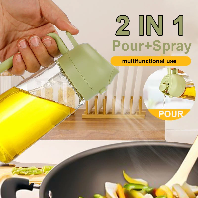 Kitchen Gadgets Oil Spray - 2 in 1 Pour Spray Sprayer