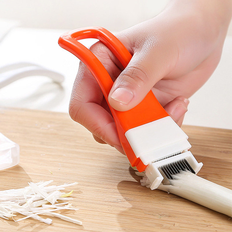 Kitchen Gadgets Cutting Tools - มีดหั่นต้นหอม, เครื่องหั่นต้นหอมอเนกประสงค์, เครื่องมือตัดในครัวเรือน, อุปกรณ์ตัดต้นหอมแบบพกพา