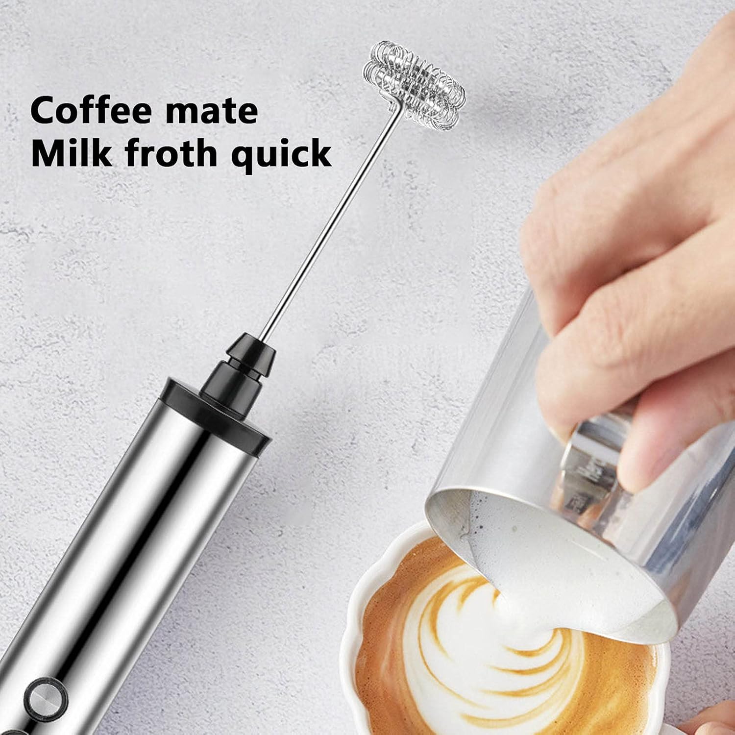 Kitchen Gadgets Mixer - เครื่องตีฟองนมไฟฟ้าแบบมือถือ Magpie 3 in 1 เครื่องผสมเครื่องดื่ม