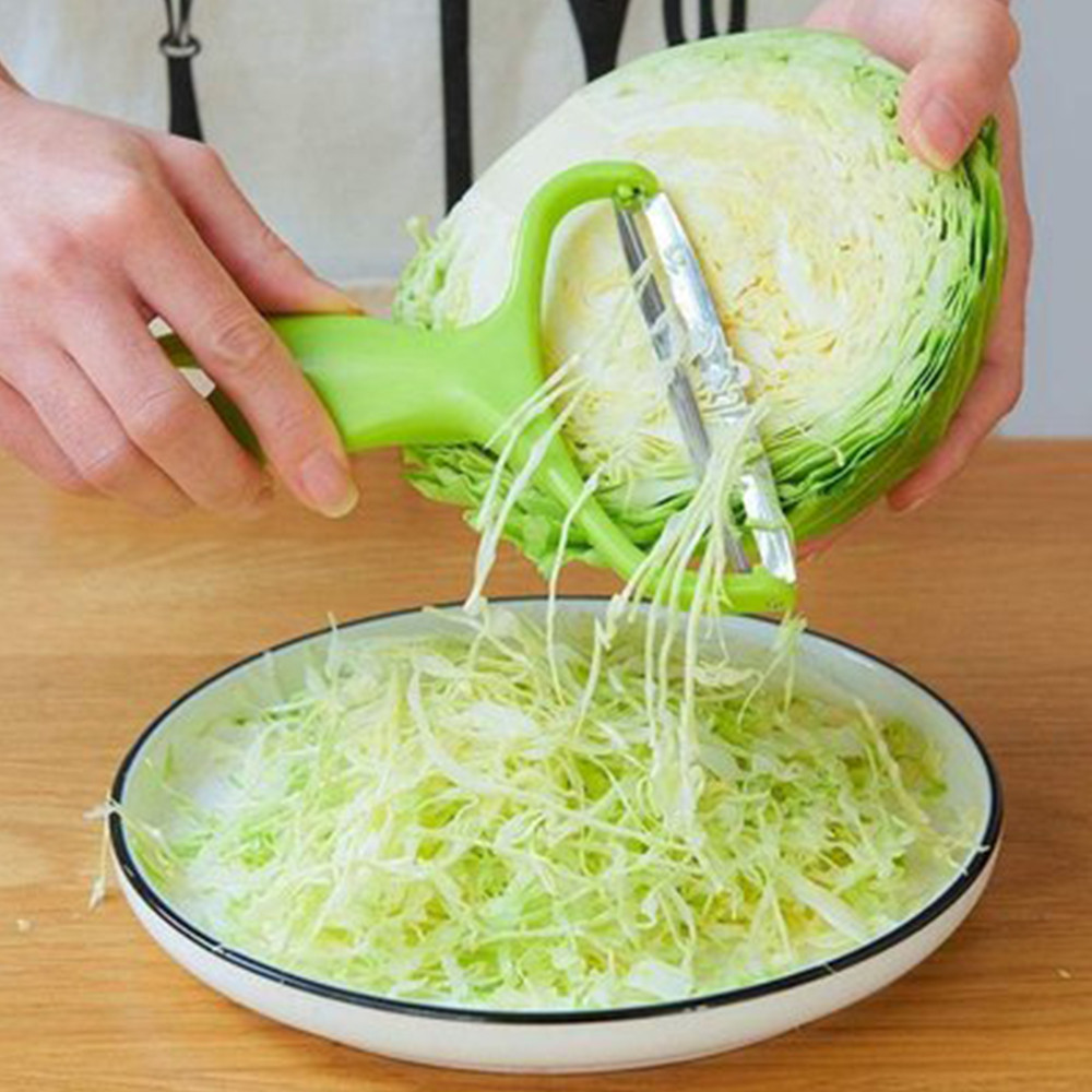 Avocado Slicer Tool - เครื่องตัดกะหล่ําปลีเครื่องตัดผักกะหล่ําปลีเครื่องขูดสลัดเครื่องตัดมันฝรั่ง Melon แครอทแตงกวา Shredder เครื่องมือห้องครัวหน้าแรก