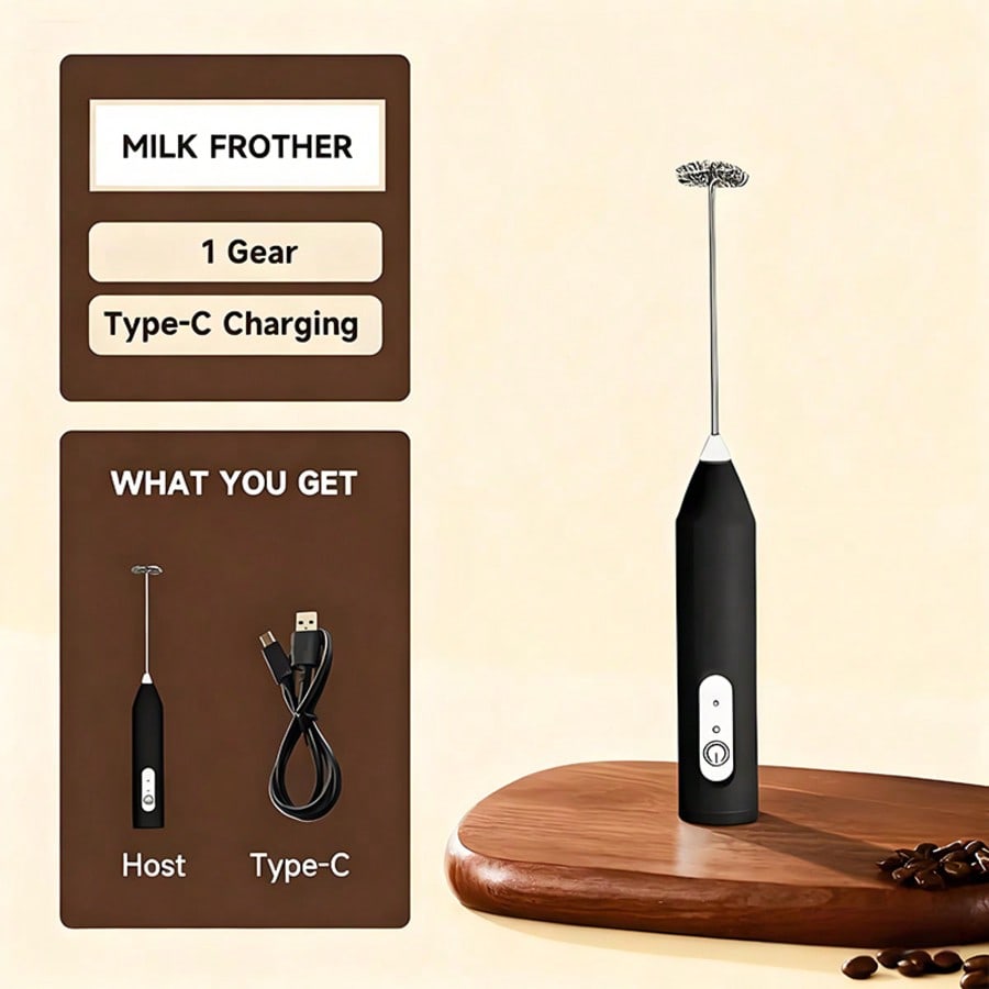 Kitchen Gadgets Blender - เครื่องผสมอาหารไฟฟ้าแบบมือถือ 1 ชิ้น, เครื่องตีไข่, เครื่องทำฟองนม, เครื่องทำกาแฟ,