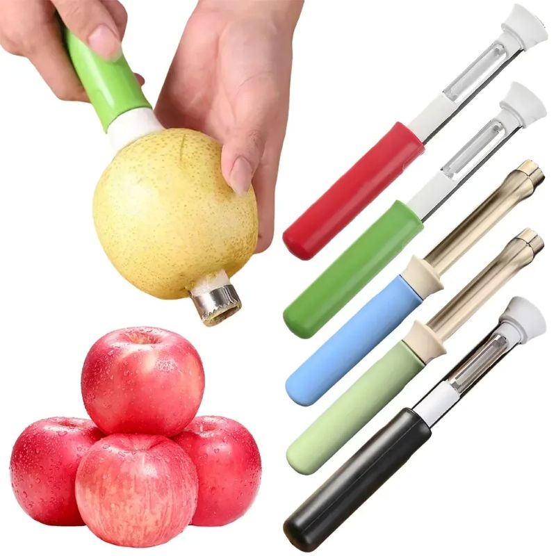 Kitchen Gadgets New 2025 - เครื่องปอกเปลือกและคว้านเมล็ดแอปเปิลแบบ 2-in-1 รุ่นใหม่ปี 2025 ทำจากสแตนเลส อุปกรณ์ครัวสำหรับคว้านเมล็ดแอปเปิล