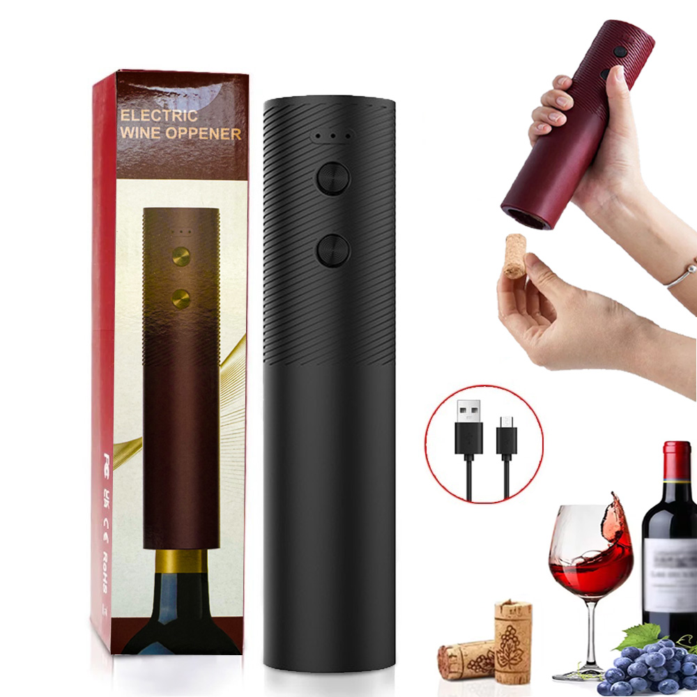 Kitchen Gadgets Smart - ที่เปิดขวดไวน์ไฟฟ้าอัตโนมัติสีแดงไวน์ Corkscrew ชาร์จที่เปิดไวน์ One-Click ปุ่มไวน์เครื่องมือห้องครัวผลิตภัณฑ์