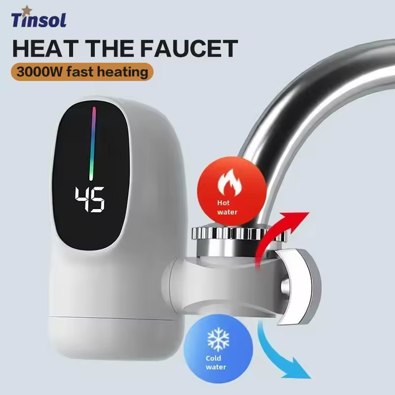 Kitchen Gadgets Mixer - ก๊อกน้ำร้อนไฟฟ้า 110V ร้อนเร็ว ประหยัดพลังงาน ผสมน้ำร้อน-น้ำเย็น พร้อมหน้าจอดิจิตอล