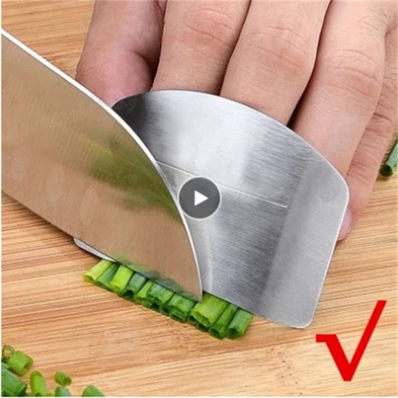 Kitchen Gadgets Cool - อุปกรณ์เครื่องมือห้องครัวสแตนเลส Finger Guard ความปลอดภัยเครื่องตัดผัก Hand Guard
