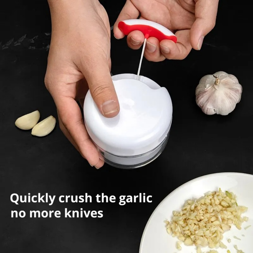 Kitchen Gadgets Blender - เครื่องบดกระเทียมแบบมือหมุน อุปกรณ์บดกระเทียมในครัว เครื่องบดอาหารอเนกประสงค์ เครื่องปั่นกระเทียมสำหรับใช้ในบ้าน