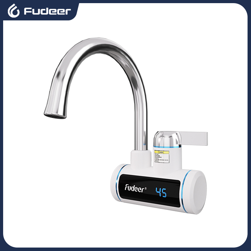 Kitchen Gadgets Mixer - เครื่องทำน้ำอุ่นไฟฟ้า Fudeer 220V ก๊อกน้ำในครัวแบบไม่ใช้ถัง ให้ความร้อนทันที ก๊อกน้ำร้อนไหล