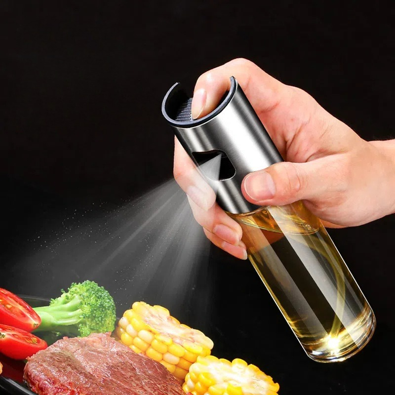 Kitchen Gadgets Oil Spray - แก้วน้ํามัน Sprayer สําหรับทําอาหารสเปรย์มะกอก Mister สําหรับสลัด BBQ