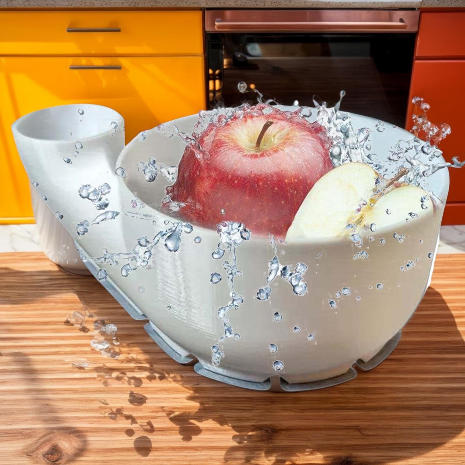 Kitchen Gadgets New 2025 - 2025 ใหม่เครื่องซักผ้าผักแบบพกพาผลไม้ล้างชามอาหารล้างSpinnerเครื่องทําความสะอาดอัตโนมัติสําหรับห้องครัวDraining