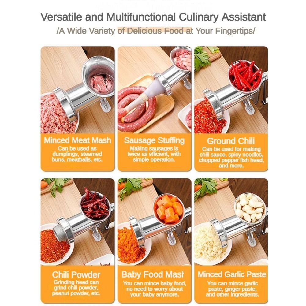 เครื่องบดเนื้อแบบมือหมุน ประหย - Kitchen Gadgets Mixer บทวิจารณ์และราคา