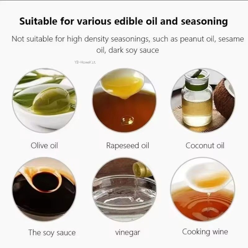 1PCS สีดำโปร่งใสขวดน้ำมันครัวน - Kitchen Gadgets Oil Spray บทวิจารณ์และราคา