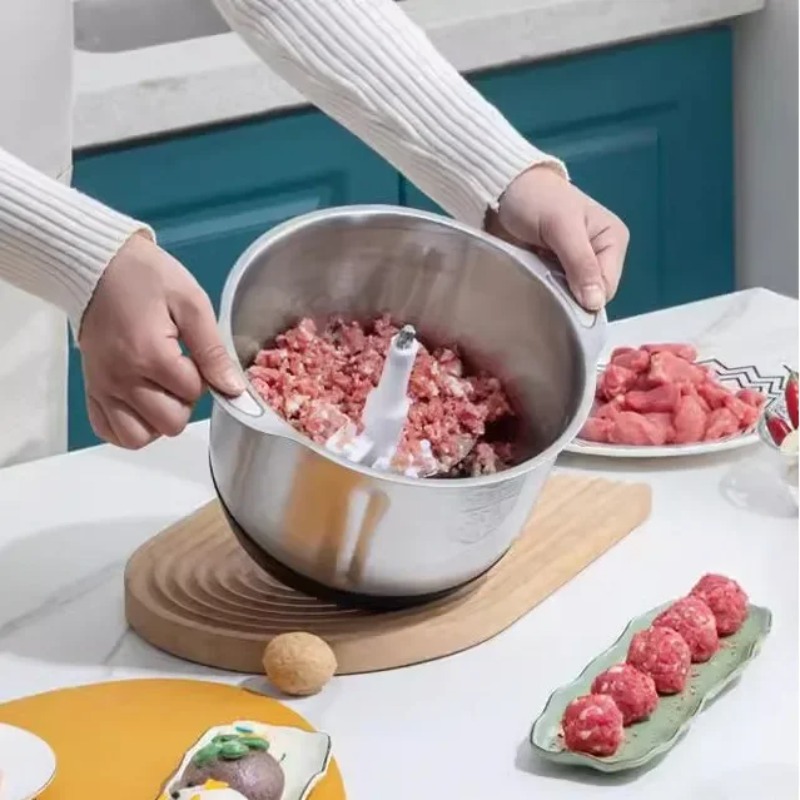 เครื่องบดอาหารไฟฟ้าสแตนเลส 5 ล - Kitchen Gadgets Vegetable Chopper บทวิจารณ์และราคา