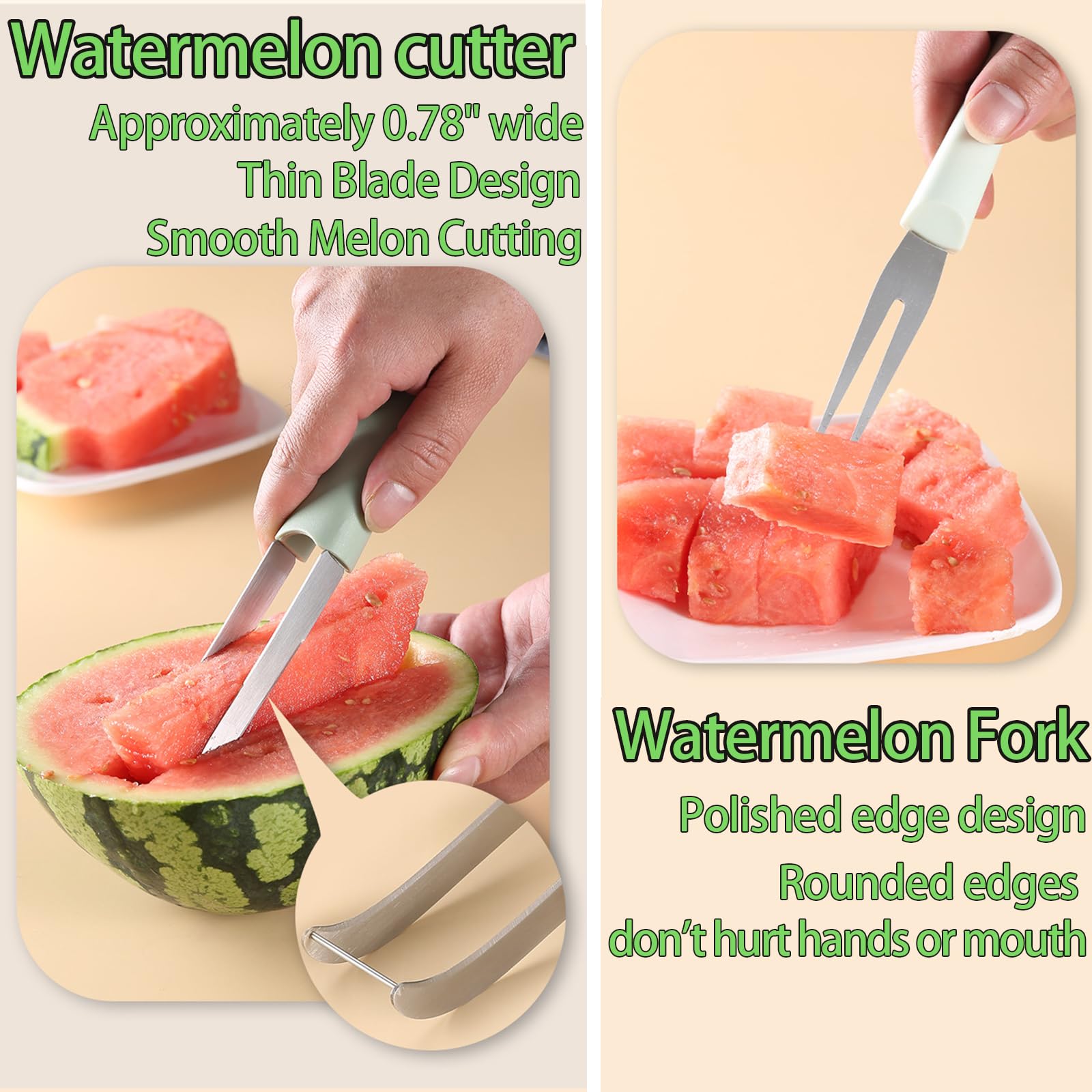 ชุดส้อมตัดแตงโม 3 in 1 พร้อมที - Kitchen Gadgets Cutting Tools บทวิจารณ์และราคา