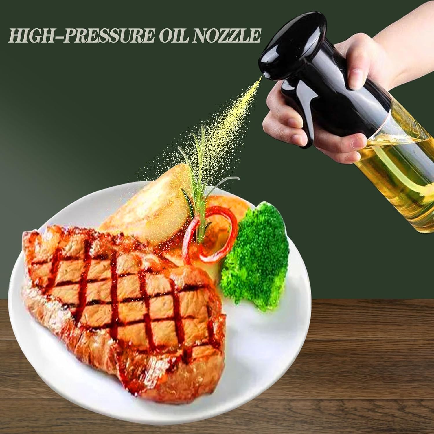 ขวดสเปรย์น้ำมันขนาด 200/300 มล - Kitchen Gadgets Oil Spray บทวิจารณ์และราคา