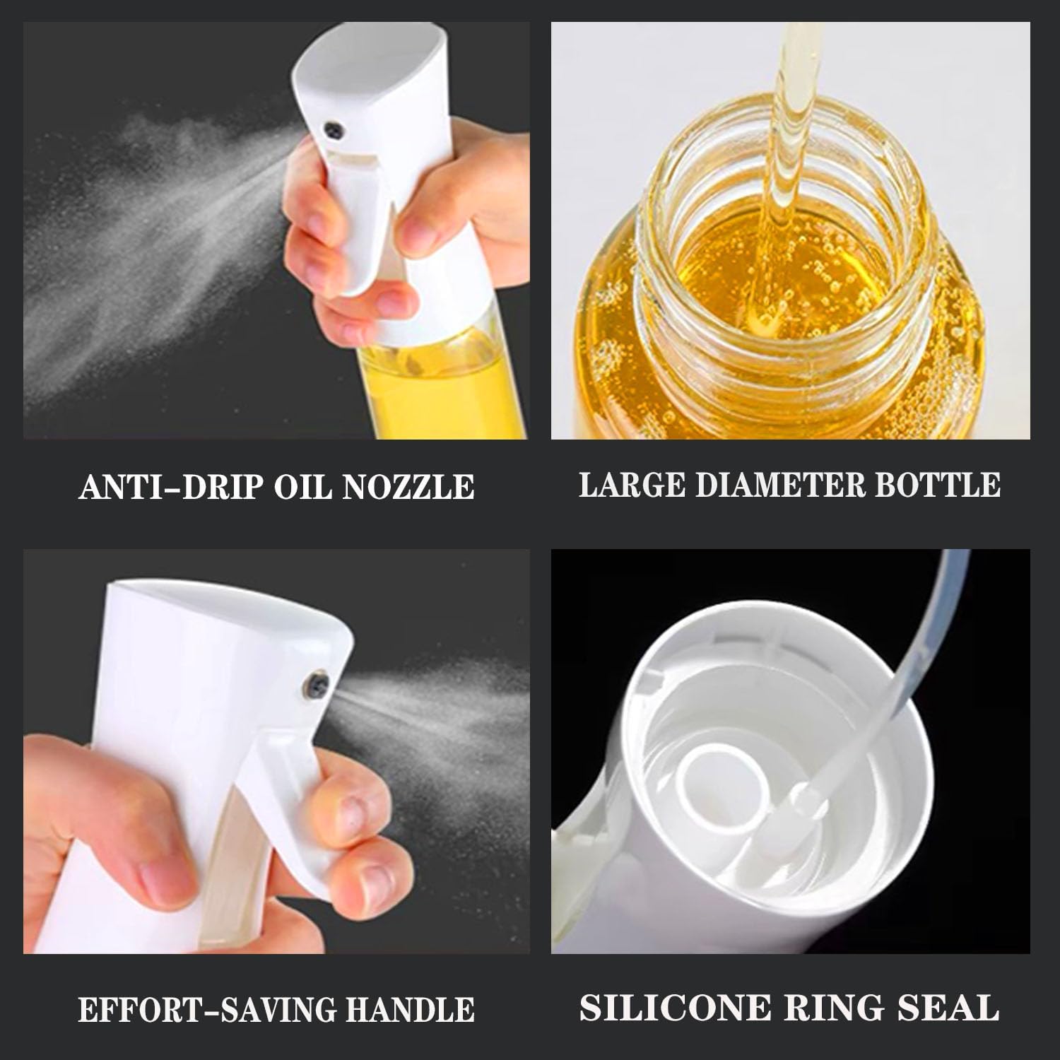 ขวดสเปรย์น้ำมันขนาด 200/300 มล - Kitchen Gadgets Oil Spray บทวิจารณ์และราคา