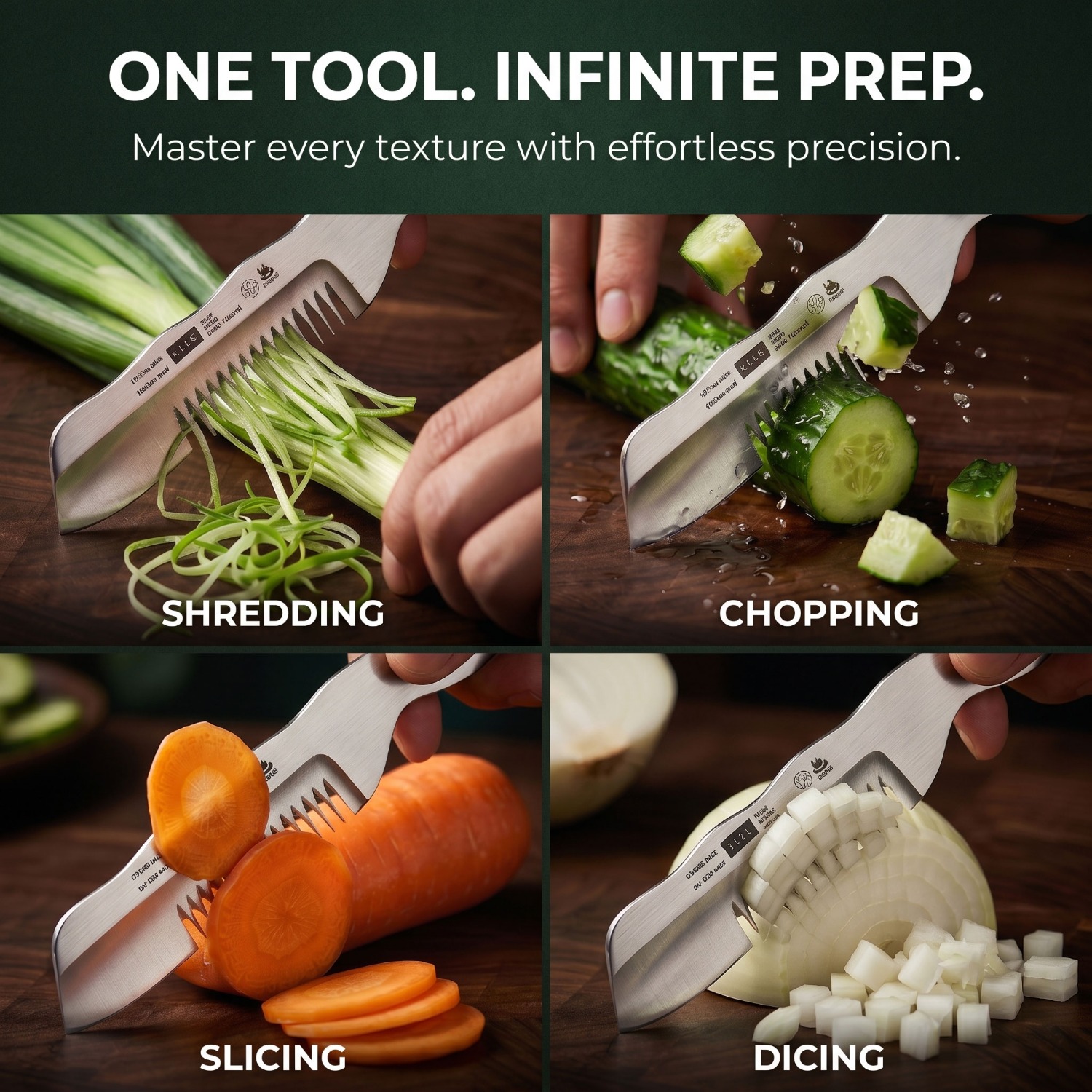 เครื่องตัดต้นหอมอเนกประสงค์ สแ - Kitchen Gadgets Vegetable Chopper บทวิจารณ์และราคา