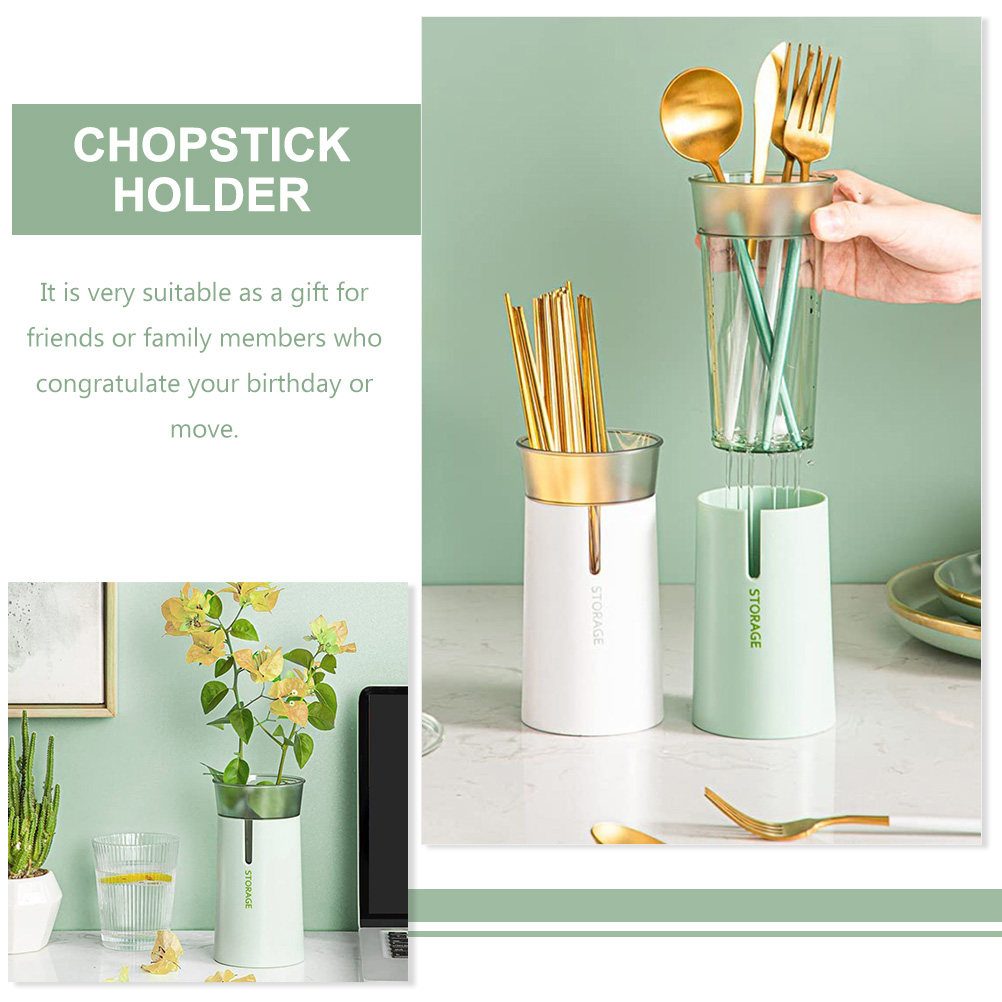 ที่เก็บตะเกียบสองชั้น ที่จัดระ - Kitchen Utensil Holder บทวิจารณ์และราคา