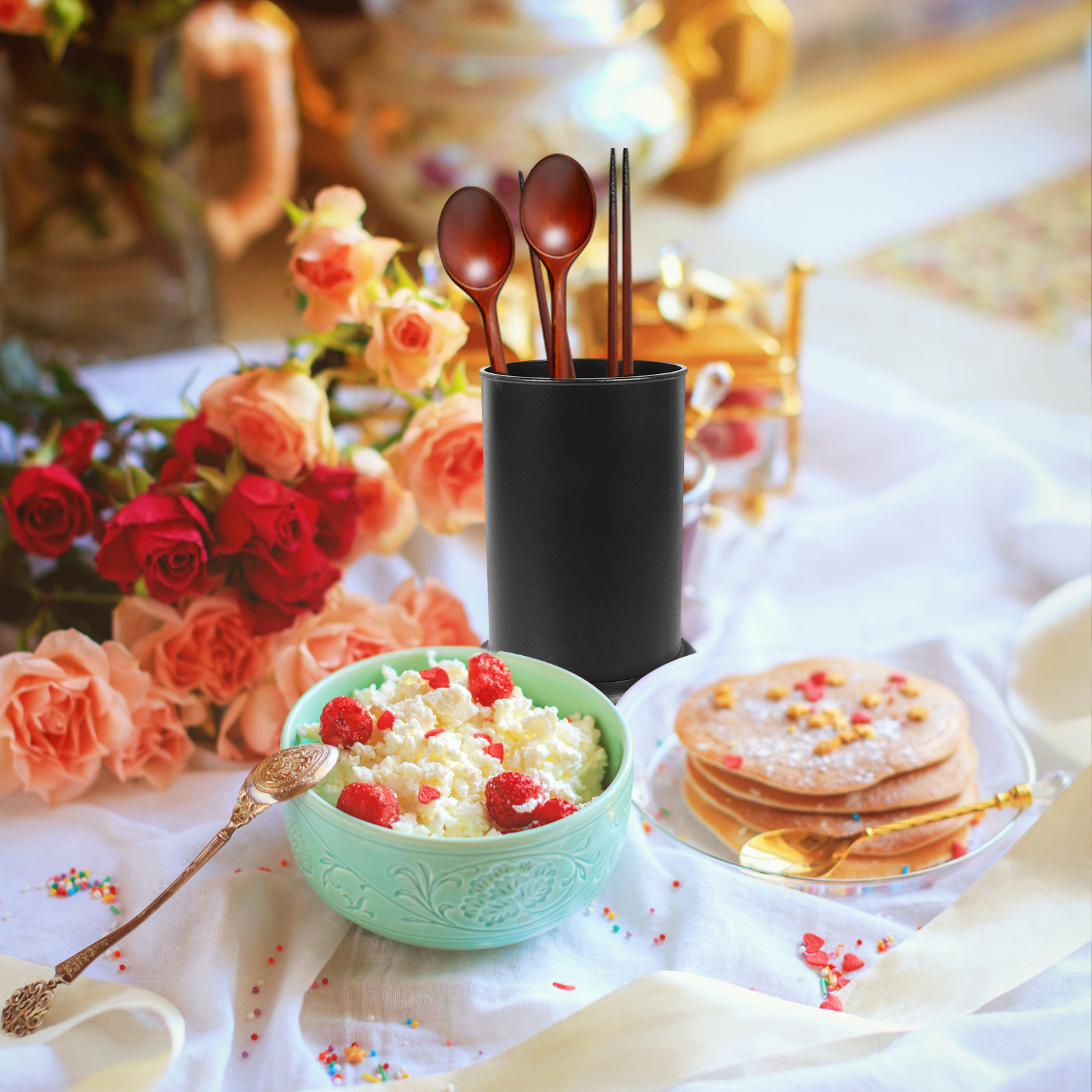 ที่วางตะเกียบพลาสติกเก๋ไก๋ ประ - Kitchen Utensil Holder บทวิจารณ์และราคา