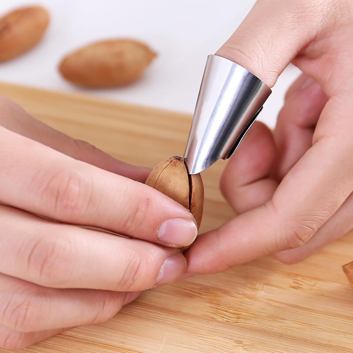 สแตนเลส Finger Guard Finger Ha - Kitchen Gadgets Cool บทวิจารณ์และราคา