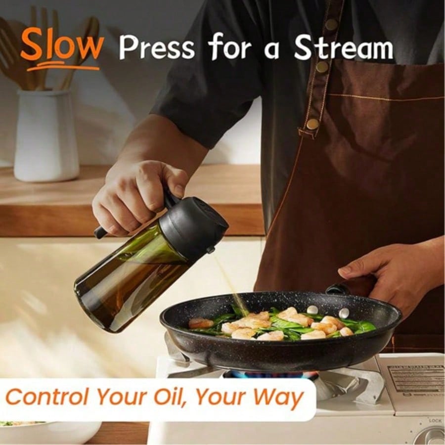 ขวดจ่ายน้ำมันมะกอกเกรดสูง, แก้ - Kitchen Gadgets Oil Spray บทวิจารณ์และราคา