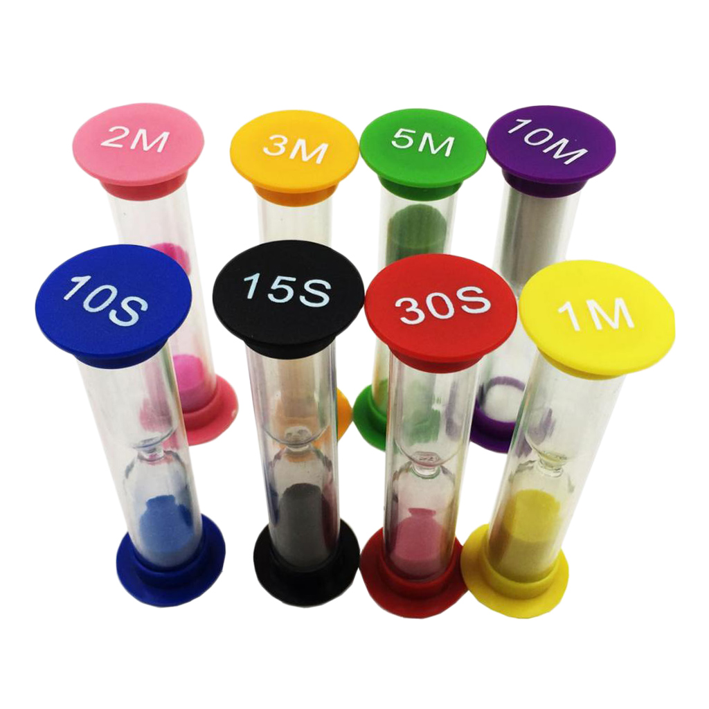8ชุดSand Timer Clock 10/ 15/ 3 - Kitchen Gadgets Smart บทวิจารณ์และราคา