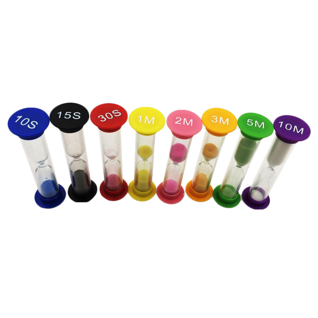 8ชุดSand Timer Clock 10/ 15/ 3 - Kitchen Gadgets Smart บทวิจารณ์และราคา
