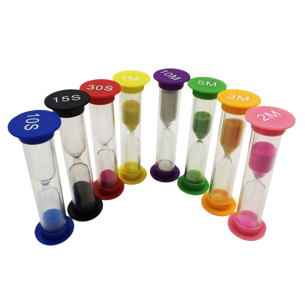 8ชุดSand Timer Clock 10/ 15/ 3 - Kitchen Gadgets Smart บทวิจารณ์และราคา