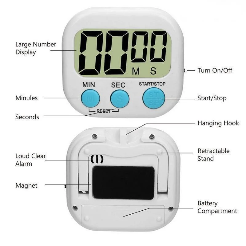 นาฬิกาจับเวลาครัวดิจิตอลขนาดเล - Kitchen Gadgets Smart บทวิจารณ์และราคา