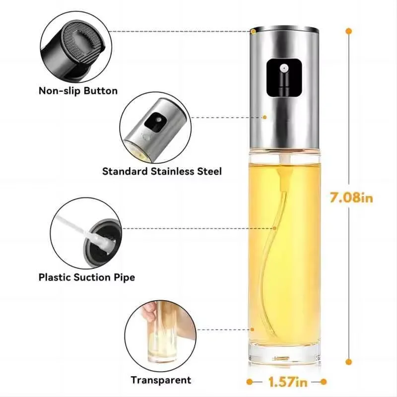 ขวดสเปรย์น้ำมันแก้วสำหรับทำอาห - Kitchen Gadgets Oil Spray บทวิจารณ์และราคา