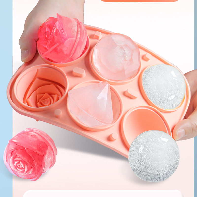 3D Rose เพชรรอบ Ice Cube แม่พิ - Kitchen Utensil Holder บทวิจารณ์และราคา