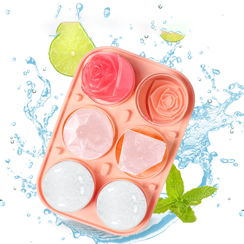 3D Rose เพชรรอบ Ice Cube แม่พิ - Kitchen Utensil Holder บทวิจารณ์และราคา