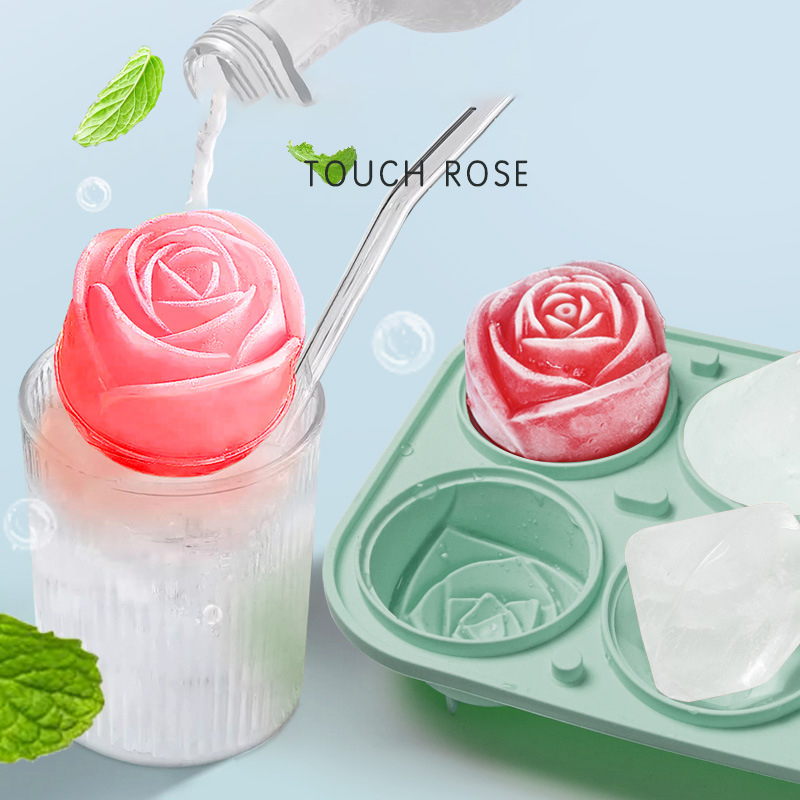3D Rose เพชรรอบ Ice Cube แม่พิ - Kitchen Utensil Holder บทวิจารณ์และราคา