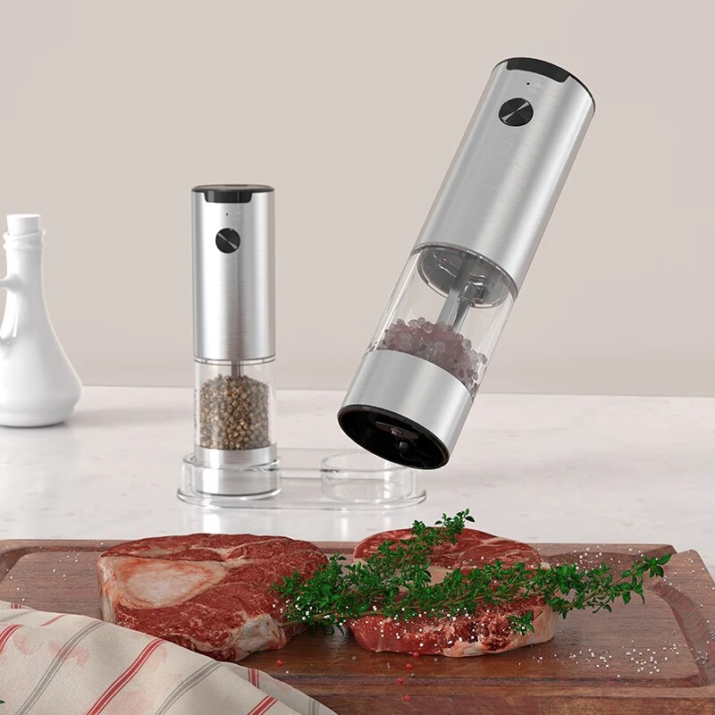 เครื่องบดพริกไทยและเกลือไฟฟ้าท - Kitchen Gadgets Smart บทวิจารณ์และราคา