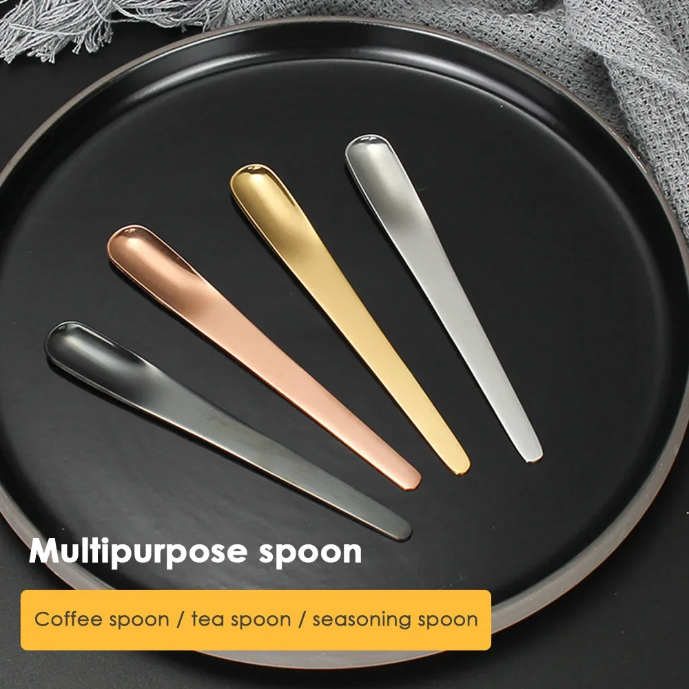 5ชิ้นช้อนกาแฟช้อนแบนสแตนเลสสำห - Kitchen Gadgets Blender บทวิจารณ์และราคา