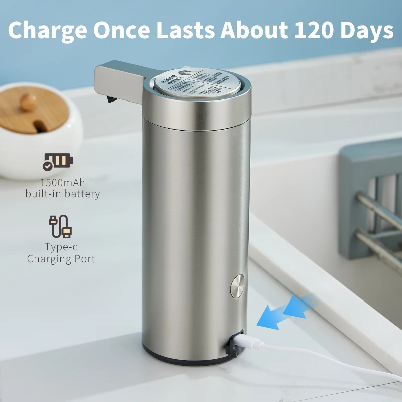 เครื่องจ่ายสบู่เหลวอัตโนมัติขน - Kitchen Gadgets Smart บทวิจารณ์และราคา