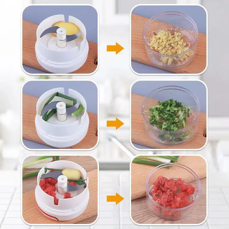 พลาสติกกระเทียม Crusher กดเครื - Kitchen Gadgets Vegetable Chopper บทวิจารณ์และราคา