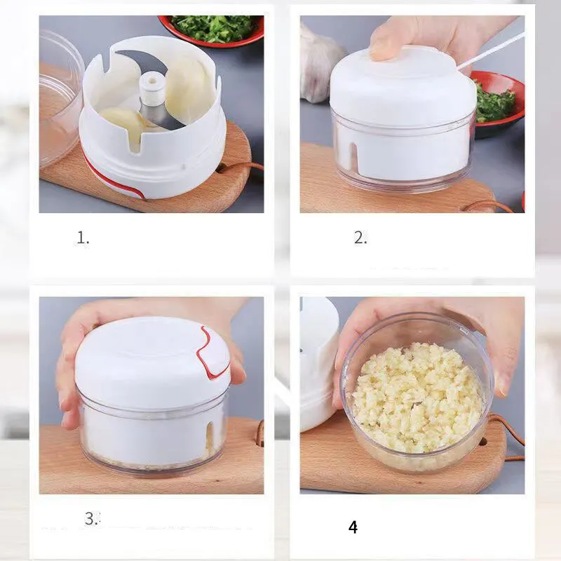 พลาสติกกระเทียม Crusher กดเครื - Kitchen Gadgets Vegetable Chopper บทวิจารณ์และราคา