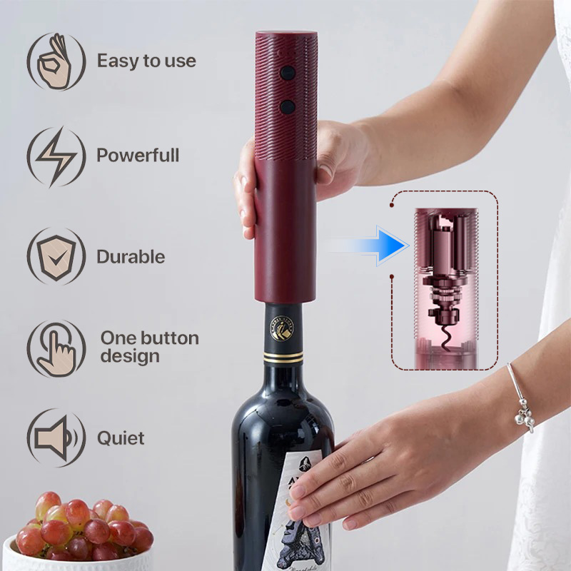 ที่เปิดขวดไวน์ไฟฟ้าอัตโนมัติสี - Kitchen Gadgets Smart บทวิจารณ์และราคา