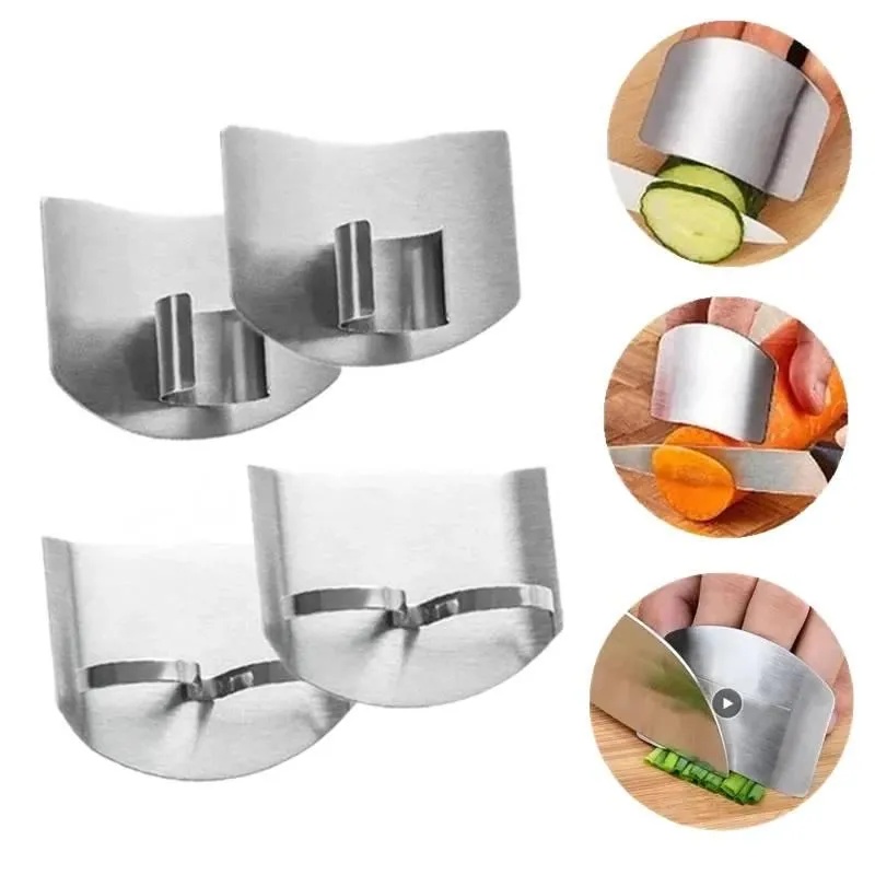 1-6 ชิ้น ที่ป้องกันนิ้วสแตนเลส - Kitchen Gadgets Cutting Tools บทวิจารณ์และราคา
