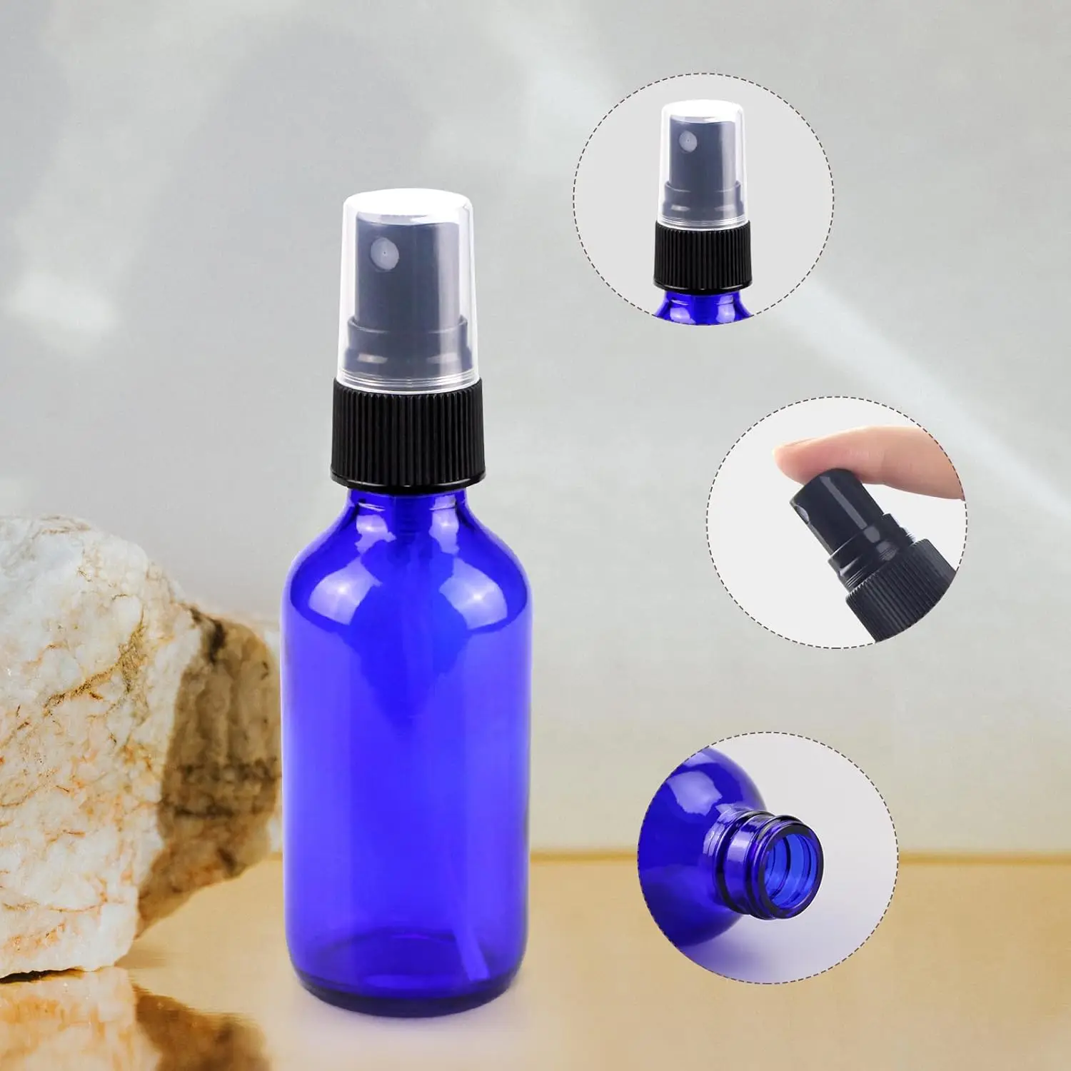 1 ชิ้น 5 ml/100 ml สีฟ้าแก้วสเ - Kitchen Gadgets Oil Spray บทวิจารณ์และราคา