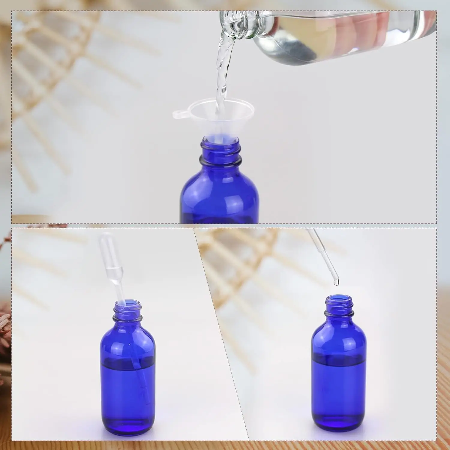 1 ชิ้น 5 ml/100 ml สีฟ้าแก้วสเ - Kitchen Gadgets Oil Spray บทวิจารณ์และราคา